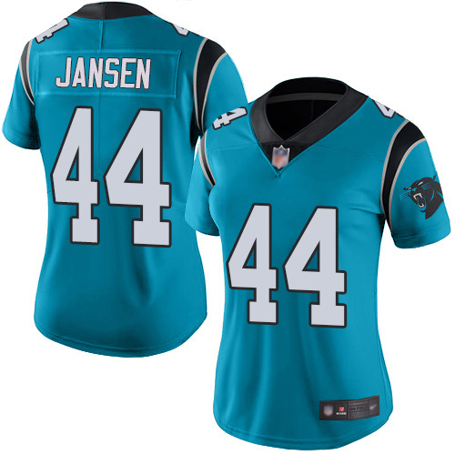 Carolina Panthers Limited Blue Women J.J. Jansen Alternate Jersey NFL Football #44 Vapor Untouchable->women nfl jersey->Women Jersey